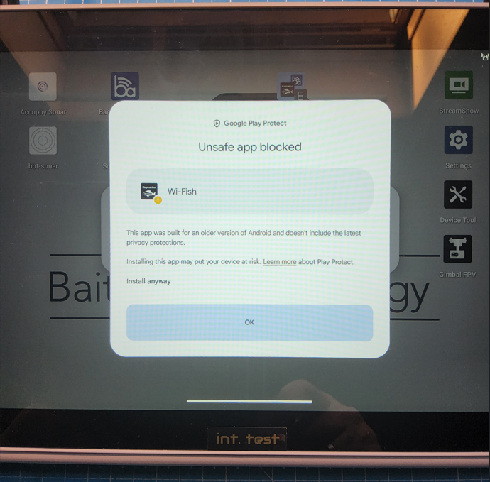 Google Play Protect – Install anyway