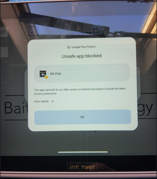 Google Play Protect – Unsafe app blocked